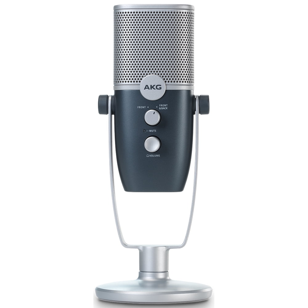 AKG AKG-C22-USB-LS Ara Two-Pattern USB Condenser Microphone, 24-bit/96kHz Bundle with Deco Gear Universal Pop Filter Microphone Wind Screen and 1 Year Extended Protection Plan