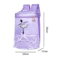 thumbnail image 4 of Ndcxsfigh Mochila Ballet Ergonómica Con Lazo para Niña Baile Encaje Ajustable (púrpura), 4 of 9