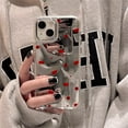 thumbnail image 3 of CaseCaca Cute Cherry Pattern Mirror Phone Case for iPhone 16 Pro Max, 3 of 6