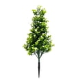 thumbnail image 2 of 60cm Faux Flowering Tree Artificial Shrub Potted Plant for Garden Home Decor,White, 2 of 6