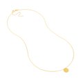 thumbnail image 3 of 14K Yellow Gold Women's 16"-18" Mini Round Disk Adjustable Rope Necklace, 3 of 4