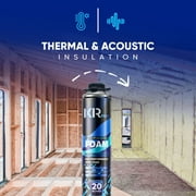Ixirpro 24-Pack Expanding Spray Foam Insulation Kit (25.4 oz / 720g) - High Density Closed Cell Sealant for Walls, Ceiling, Windows & Doors