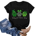 thumbnail image 2 of Hwmodou Female T-Shirts Happy St. Patrick's Day Printed Women Casual Printing Shirts Round Neck Short Sleeve Tee Tops Tunic Blouse Workout Dailywear CLothes For Woman, 2 of 4