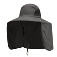 thumbnail image 2 of ManxiVoo Outdoor Wide Brim Bucket Sun Hat with Neck Flap for Fishing and Summer Travel Activities, 2 of 3