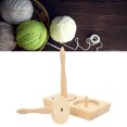 thumbnail image 4 of Double Yarn Ball Holder, Yarn Spindle Dispenser Efficient Beech Wood Time Saving  for Crocheting, 4 of 7