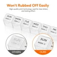 thumbnail image 6 of Lifewit Monthly Pill Organizer, 28 Day Medicine Organizer, Large Compartments Pill Box, Portable Travel Pill Case for Vitamins, Supplement, Medication, Clear, 6 of 9