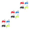 thumbnail image 2 of Maytalsory 4pcs Alloy Small Yet Strong Suitcase Locks For Added Security Stylish Small Padlocks For Suitcases 3Set, 2 of 6