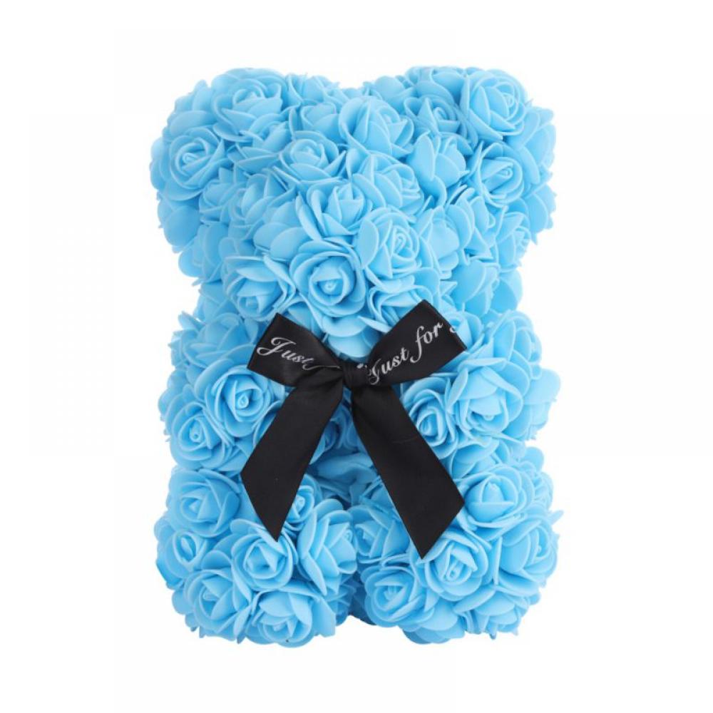 blue teddy bear roses