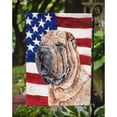 thumbnail image 3 of Carolines Treasures SC9623GF Shar Pei with American Flag USA Flag Garden Size  Small multicolor, 3 of 3