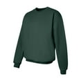 thumbnail image 3 of Hanes Unisex Ultimate Cotton Crewneck Sweatshirt, Soft Warm Fleece Pullover, Deep Forest, XL, 3 of 4