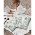 thumbnail image 4 of Spring Eucalyptus Bamboo Leaves Outdoor Pillow Covers Set of 2,Decorative Waterproof Throw Pillow Case,Watercolor Green Foliage on White Cotton Linen Soft Cozy Cushion Pillowcases, 4 of 7