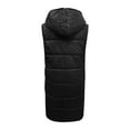 thumbnail image 5 of Black and Friday Clothing Sales Idoravan Long Vest for Women Sleeveless,Women's Lightweight Long Winter Warm Jackets Coat with Hood Sleeveless Coats Warm Jacket with Pockets Black S, 5 of 9