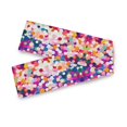 thumbnail image 7 of Yayeee Table Runner 70 inches Long Home Kitchen Dinning Party Decoration, Purple Colorful Circles, 7 of 7