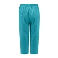 thumbnail image 5 of WMTBSRSW Women's Capri Casual Pants with Pockets Loose Soft Drawstring Workout Sweatpants Solid Summer Causal Lounge Pants, 5 of 5