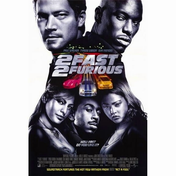 Pop Culture Graphics MOVAE3068 2 Fast 2 Furious Movie Poster, 11 x 17