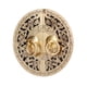 thumbnail image 1 of Perilla de puerta, manija de puerta redonda con patrón de flores de latón de 11 cm, manija de armario, diseño de clase mundial, 1 of 9