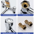 thumbnail image 4 of High Pressure Brass Kitchen Sink Faucet Mixer 360 Degree Swivel Double Hole, 4 of 8