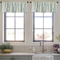 thumbnail image 3 of LALILO Kitchen Curtain Valance With Ethnic Aztec Ornament Boho Rod Pocket Window Curtain 52"x 18" Set of 2, 3 of 5