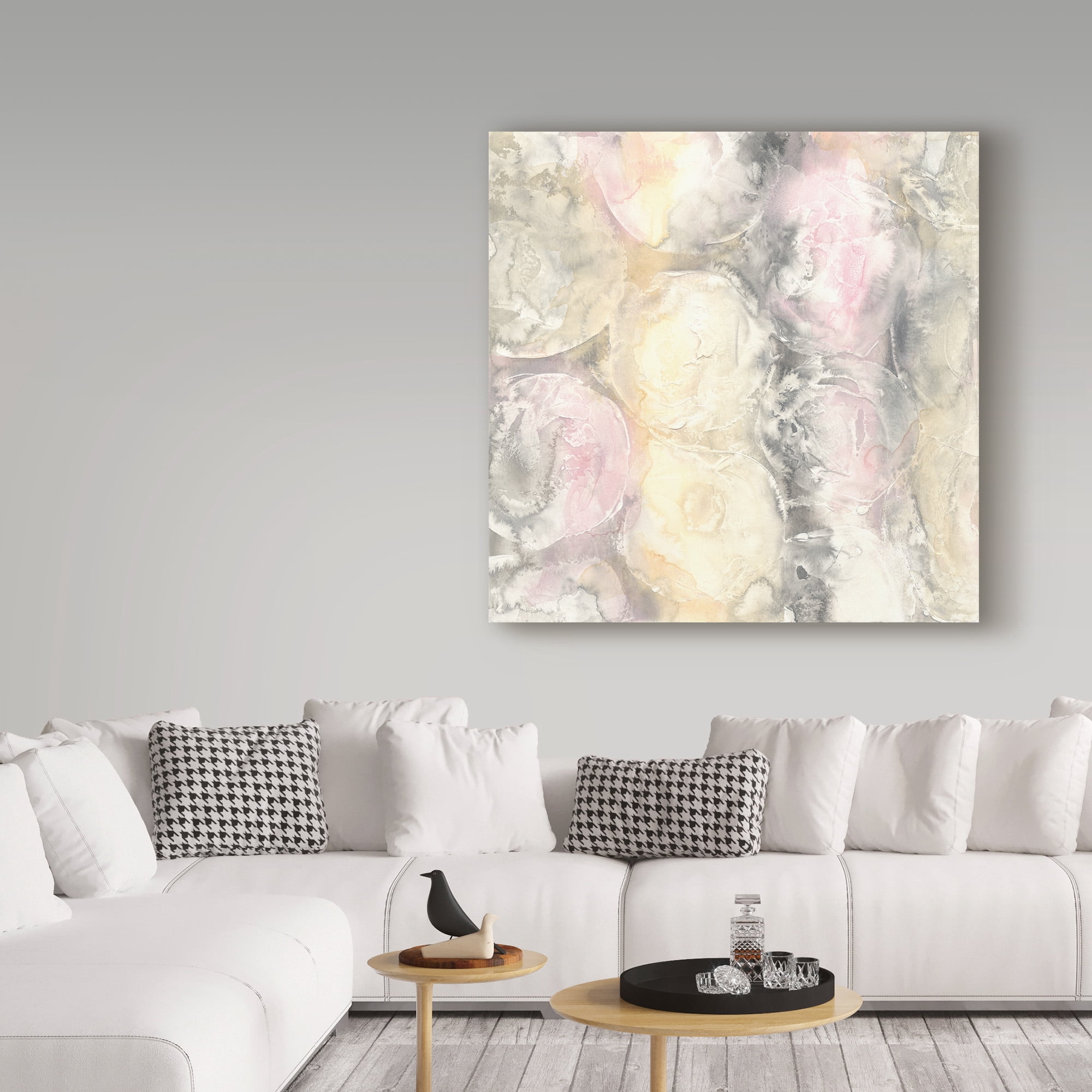 Trademark Fine Art 'Blush Circles I' Canvas Art by Chris Paschke