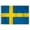 2x3 ft Nylon Flag, variant on AGAS Sweden Flag 4x6 inch - 11" Plastic Pole 100% Polyester Stitched Edges Swedish Mini Flag on a Stick