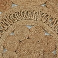 thumbnail image 5 of Desert Fields Cora 4' Round Hand-Braided Circles Natural Jute Indoor Area Rug, 5 of 10