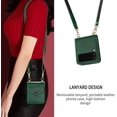 thumbnail image 6 of for Samsung Galaxy Z Flip 4 5G Women Wallet Case with Card Holder, Premium PU Leather Detachable Adjustable Cross-Body Strap Phone Case Cover for Samsung Galaxy Z Flip 4 CT Green, 6 of 16