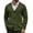 Army Green, variant on Men's Cardigan Sweater Cable Knit V Neck Button up Sweaters Ribbed Cardigan Sweater with Pockets Navy Blue M