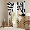 thumbnail image 3 of Homewish Cartoon Ribbon Blackout Curtains Set of 2 (52x84 Each) for Adults Female Men Women,Black Brown Window Curtains,Cute Polka Dots Curtains and Drapes,Breathable Home Decor, 3 of 6