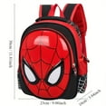 thumbnail image 5 of Marvel Spider-Man Lightweight Backpack - Cute Cartoon Design, Adjustable Straps, Zip Closure, Nylon School Bag For Teens & Up, 5 of 5