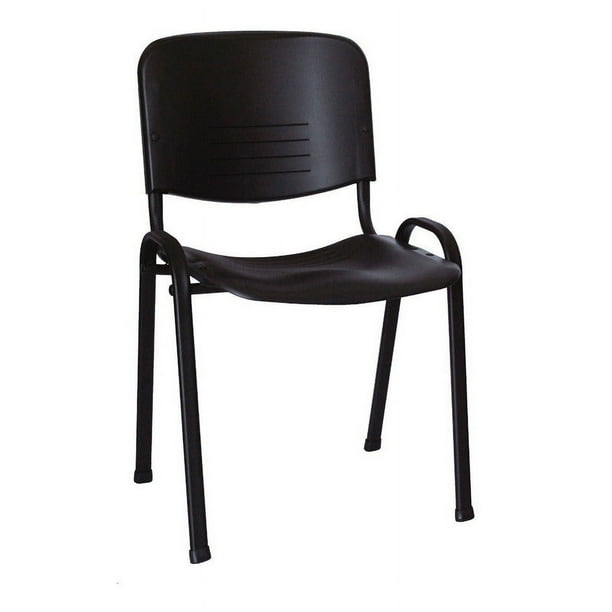 Offiho Silla de Oficina Ergonómica para Visita con Estructura de Acero, Modelo NOVAISOSINBRAZOS Offiho NOVAISO SIN BRAZOS