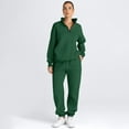 thumbnail image 2 of SUNBS Women's Sweatsuits 2 Piece Outfits Long Sleeve Half Zip Pullover and Baggy Sweatpants with Pockets, 2 of 6