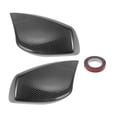 thumbnail image 1 of Cubierta de tapa de espejo lateral del conductor y pasajero de Unique Bargains para BMW E60 E61 par de fibra de carbono negra, 1 of 7