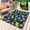 Blue, variant on Green Blue Dinosaur Outdoor Rug for Patio/Deck/Porch, Non-Slip Large Area Rug 3 x 5 Ft, Graffiti Trees Animals Modern Art Indoor Outdoor Rugs Washable Area Rugs, Reversible Camping Rug Carpet Runner