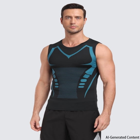 Mens Tank Tops,Sport Running Dry Fit Gym Shirt, Wicking Athletic Mesh Breathable Muscle Tee Workout Sleeveless Shirts