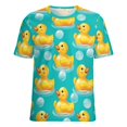 thumbnail image 5 of Rubber Ducks Bubble Bath-1 Women's Short Sleeve Tops Casual Blouses T Shirt, 5 of 6