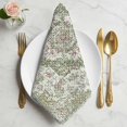 thumbnail image 2 of Sage Green Boho Cloth Napkins, Vintage Abstract Art Ethnic Tribe Washable and Reusable Dinner Napkins Set of 8, Table Napkin for Kitchen Party Birthday Wedding Hotel Housewarming 20"x20", 2 of 9