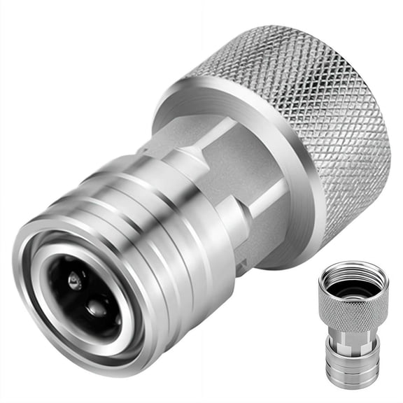 Garden Hose to Mini Power Washer Adapter,, 3/4" GHT to 1/4" Quick Connect,  for Car Wash, Nozzle and Sprayer Attachment