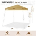 thumbnail image 3 of EAGLE PEAK 8 x 8 Slant Leg Lightweight Instant Canopy Tent, 3 of 8