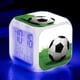 thumbnail image 1 of Reloj despertador pequeño con diseño de fútbol creativo y extraño, LED, colorido, que cambia de color, cuadrado, para estudiantes y niños, alarma silenciosa, 1 of 6