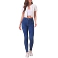 thumbnail image 2 of INSPIRE CHIC Cardigan Court en Tweed pour Femmes Ouvert Manches Courtes Blanc TG, 2 of 4