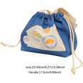 thumbnail image 2 of Insulated Lunch Bags Freezable Thermal Lunch Container, Reusable Lunch Tote Cute for School Work College Picnic, Drawstring Leakproof, 2 of 7