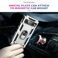 thumbnail image 4 of Allytech Rugged Case for Google Pixel 8 Pro 6.7", Military Grade Protection Shockproof Ring Holder Stand Anti-Scratch Compatible with Car Mount Phone Case Cover for Google Pixel 8 Pro - Silver, 4 of 7