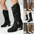 thumbnail image 4 of Women's Extra Wide Calf Knee High Boots Wide Width Slouchy Knee High Boots, 4 of 8