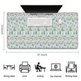 thumbnail image 5 of Long Mouse Pads for Desk,Light Blue Christmas Tree Pattern Desk Mats on Top Of Desks, Desk Mouse Pad Extra Large with 3mm Non-Slip Base and Stitched Edge for Gaming,Office,Work,Home 47.3x23.6in, 5 of 5