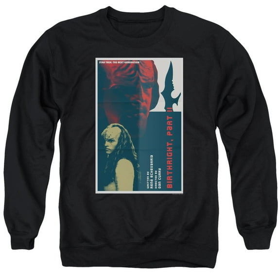 Star Trek Tng Season 6 Episode 17 Adult Crewneck Sweatshirt Black