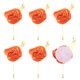 thumbnail image 1 of 6 piezas de Ramo de Rosa Naranja Boutonnieres Botones de Flores para Bodas (4.7" x 2"), 1 of 6