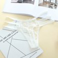 thumbnail image 3 of Hvobtty Culottes en Dentelle pour Femmes, Culottes String Taille Basse en Gaze Transparente Brodée Mode pour Femmes, 3 of 3