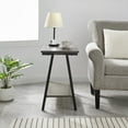 thumbnail image 3 of Leick Furniture Empiria Wood and Metal Narrow End Table with Shelf, Gray/Matte Black, 3 of 20