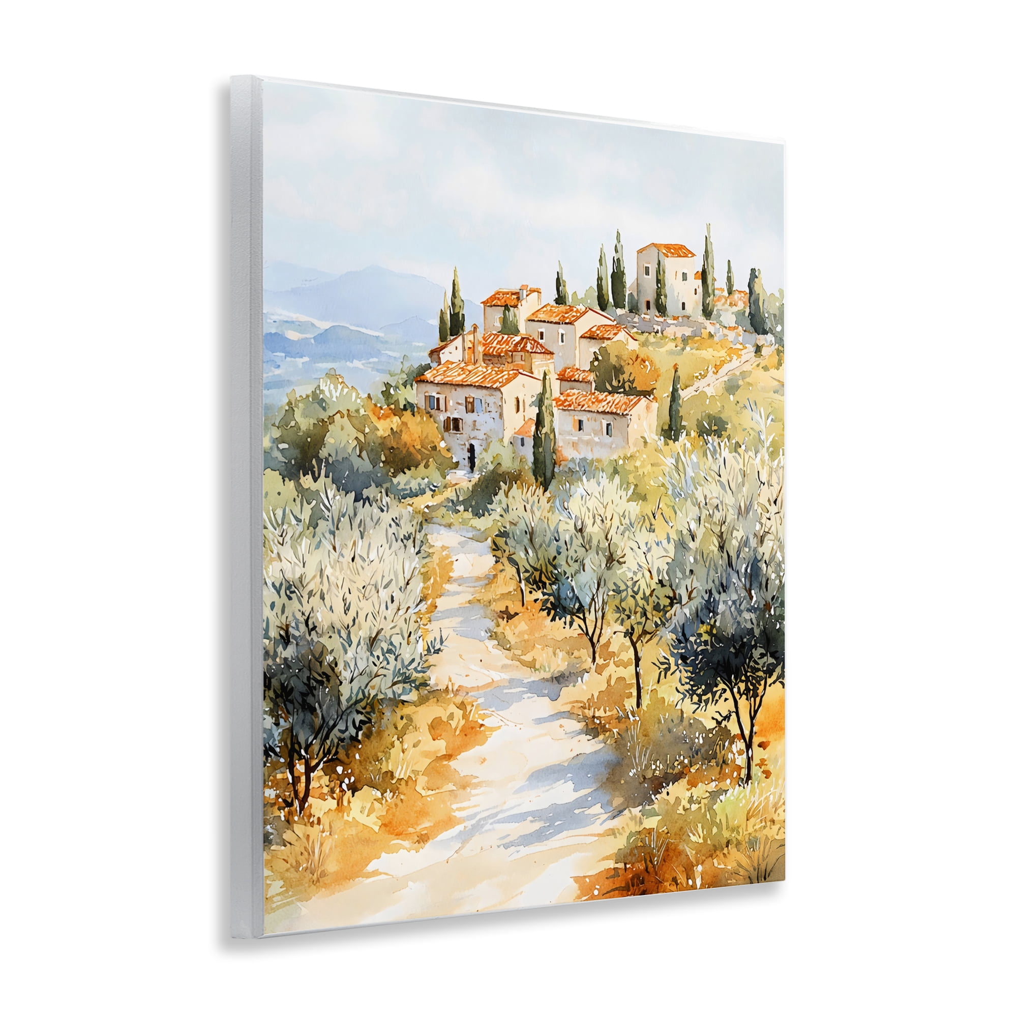 Stupell Industries Tuscan Hilltop Village View Wall Plaque Art, design by LSR Design Studio