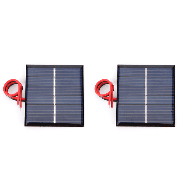Pequeño Panel Solar 0.55W 3V Cargador Células Fotovoltaicas 60 X 55 Milímetros para La
